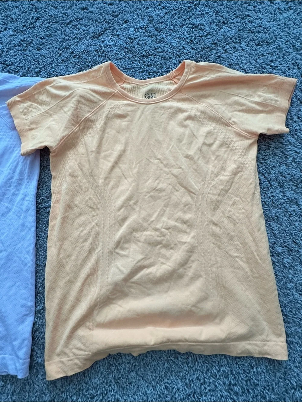 Athleta Girl Short Sleeve Tee Bundle, Girls Size L/12 — Pink & Orange